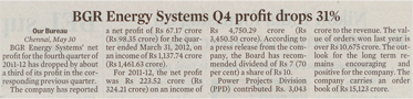 The Hindu Business Line, Dated: 31.05.2012
